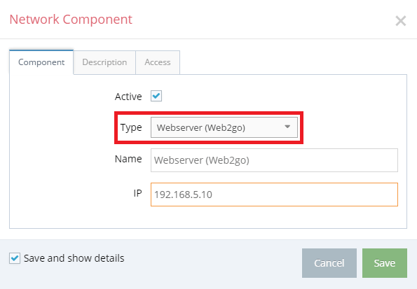 Declaración del punto Web2go